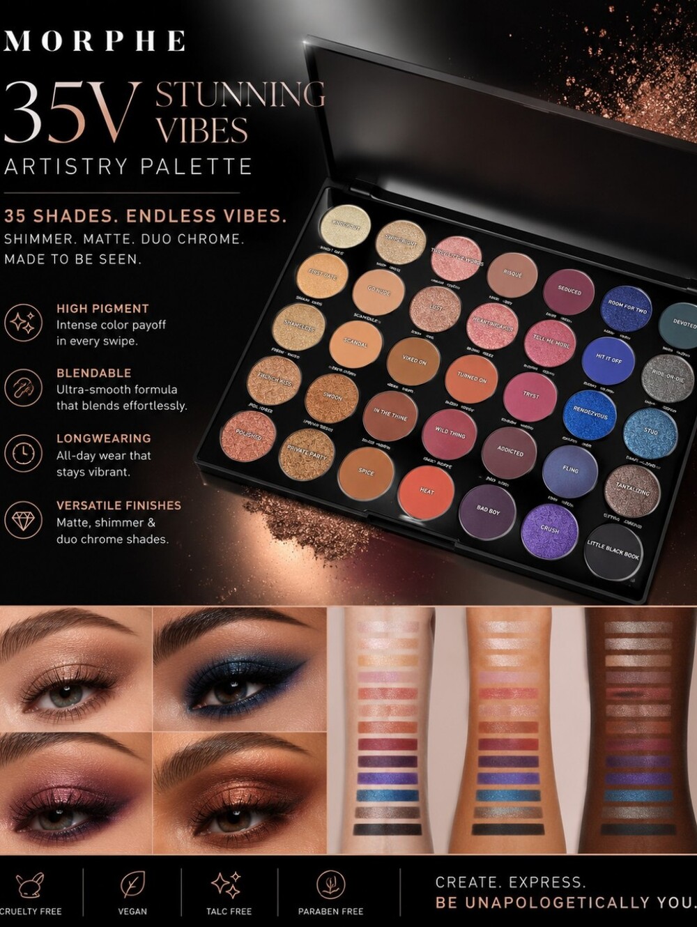Morphe 35V Stunning Vibes Artistry Palette